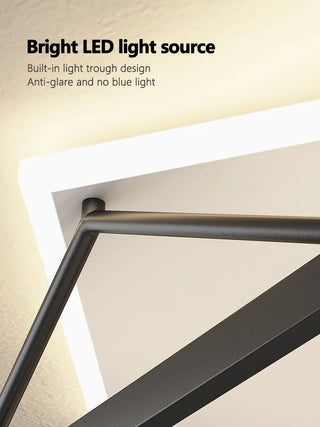 Cottica - Modern Industrial Style Black Metal Hexagon LED Ceiling Light