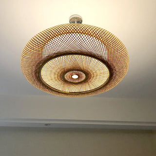 Bronte -  Rattan Bamboo Hadnd Woven LED Pendent Lamp
