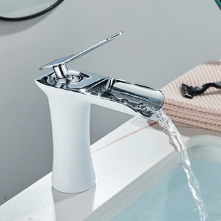 Philippe - Antique Brass Waterfall Hot/Cold Mixer Basin Tap