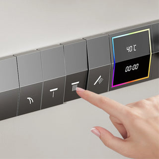 Medea - Brass LED Digital Shower System with Handheld Shower