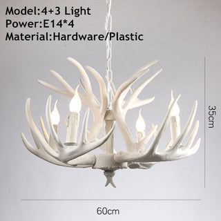 Skye Ridge - Vintage Style Antler Pendant Light – Ideal for Farmhouse or Country Homes