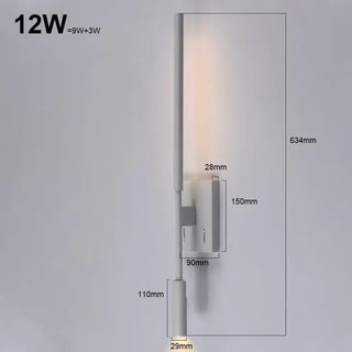 Saundra - Modern LED Wall Lamp Indoor Bedside Rotation Sconce Reading Light