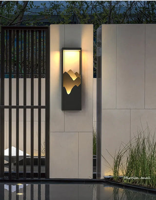 Atticus - Modern Layered Cuboid LED Outdoor Lamp