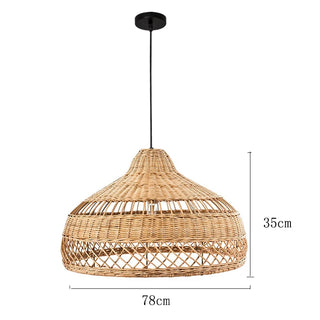 Faye - Handmade Wicker Rattan Pendant Ceiling Light