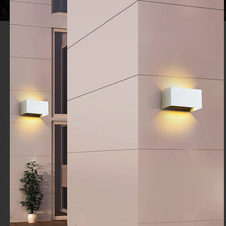 Jonathan - Modern Black Rectangle Up/Down Outdoor Wall Light