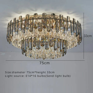 Almeda - Round Adjustable Ring Multi Milk Ball Shade Gold Hanging Chandelier