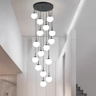 Joshua - Modern Round Hanging LED Ball Ceiling Chandelier