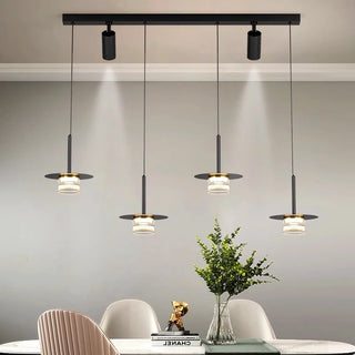 Borama - Modern Industrial Multi Head Black Hanging Pendant Ceiling Light