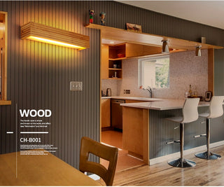 Gisselle - Solid Wood Sconce Bathroom Makeup Mirror Wall Lights