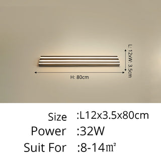 Yestine - Stripe Gold Modern LED Outdoor Wall light Bar