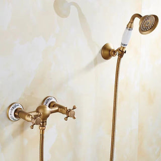 Calley - Vintage Bathtub Mixer Tap Set with Handheld Shower