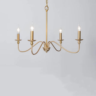 Annya - Vintage Candle Style Industrial Chandelier