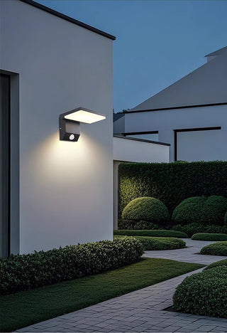 Jase - IP65 Waterproof Motion Sensor Auto On/Off Wall Light with Adjustable Angle
