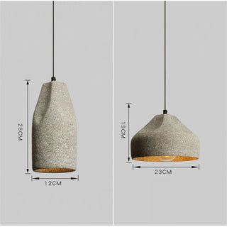 Koster - Nostalgic Textured Cement Pendant  Industrial Style LED Hanging Light