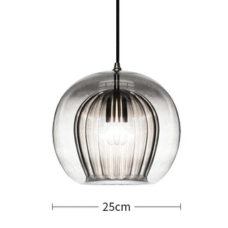 Afonso - Glass Double Shade Pendant Hanging Ceiling Light