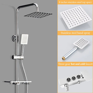 Furkan - Stainless Steel Bathroom Household Constant Temperature Shower Shower