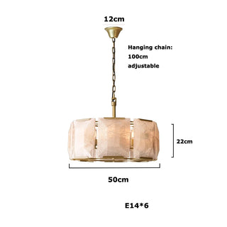Auralis - Retro Vintage Marble Shade Ceiling Light Chandelier