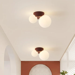 Puerto - Retro Modern Double Head Round Ball Ceiling Light