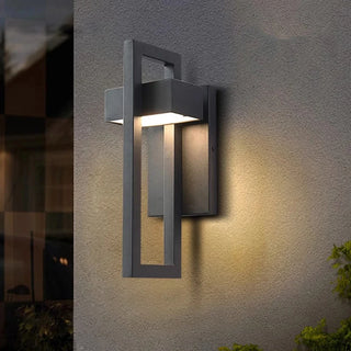 Merlen - Modern Black Outdoor Wall Light