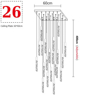 Rufus - Crystal Pendant Ceiling Chandelier