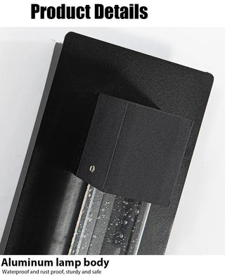 Calliope - Crystal Bubble Black Modern Outdoor Wall Light Bar