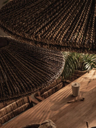 Maddox - Japanese Antique Rattan Art Chandelier