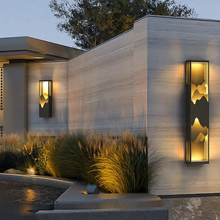 Atticus - Modern Layered Cuboid LED Outdoor Lamp