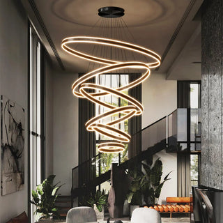 Adel - Modern Multi Ring Hanging Ceiling Chandelier
