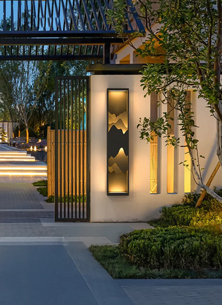 Atticus - Modern Layered Cuboid LED Outdoor Lamp