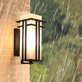 Fransis - Simple Modern Outdoor  Waterproof Glass Wall Lamp