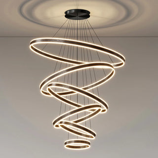 Adel - Modern Multi Ring Hanging Ceiling Chandelier
