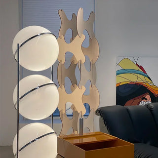Corvella - Chrome Acrylic Ball Floor Lamp