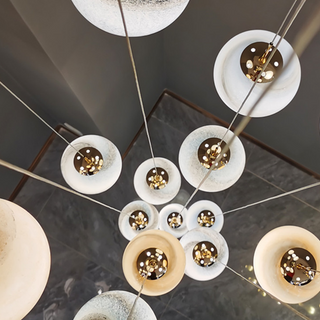 Amira - Modern Moon Ball Round Ceiling Chandelier