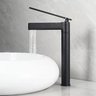 Barak - Thin Single Lever Deck Mounted Basin Mixer Tap
