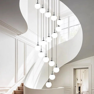 Joshua - Modern Round Hanging LED Ball Ceiling Chandelier