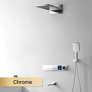 Medea - Brass LED Digital Shower System with Handheld Shower