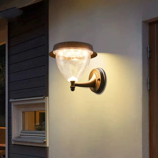 Romnie - Solar Panel Wall Sconce Outdoor  LED Wall  Lamp
