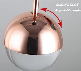 Motala - Half Transparent Hanging Crystal Ball Pendant Ceiling Light