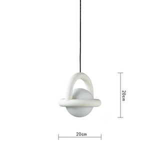 Norton - Contemporary LED Acrylic Ball Colorful Metal Frame G4 Bulb Pendant Lights