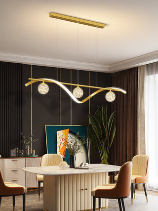 Nuri - Modern Hanging Round Ring Cluster Ceiling Chandelier
