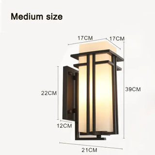 Fransis - Simple Modern Outdoor  Waterproof Glass Wall Lamp