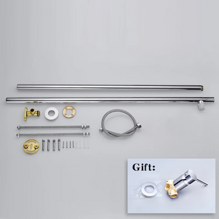 Corrinne - Brass Modern Ceiling Mounted Bathroom Tap