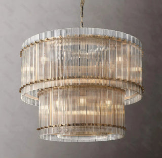 Narobi - Luxury Statement 2 Layer Crystal Glass Hanging Chandelier
