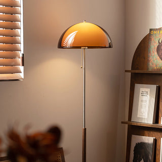 Caldren - Dark Brown Acrylic E27 Floor Lamp
