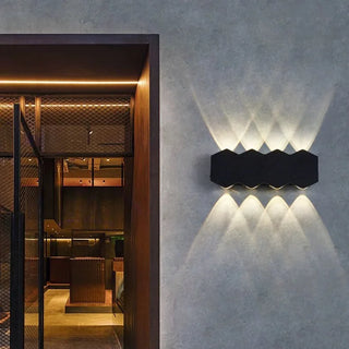 Kenndra - Hex Shaped Up/Down Outdoor Wall Light