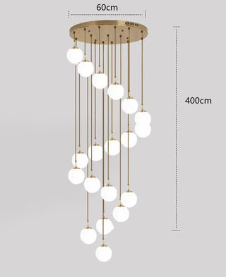 Joshua - Modern Round Hanging LED Ball Ceiling Chandelier