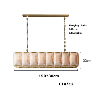 Auralis - Retro Vintage Marble Shade Ceiling Light Chandelier