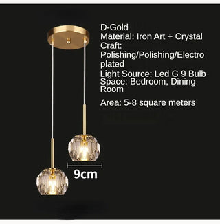 Wilson - Hanging Round Glass Ceiling Pendant Light