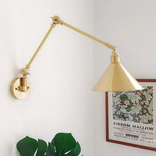 Cortez - Extending Long Arm Copper Wall Lamp