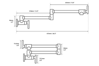 Narcisa - Brass Cold Water Pot Filler Kitchen Tap